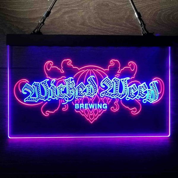 Wicked Weed Brewing Banner Dual LED Neon Light Sign